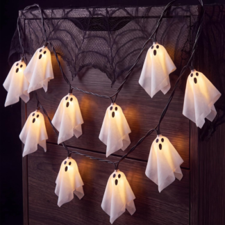 Halloween Ghost String Lights, 8.5ft LED Garland
