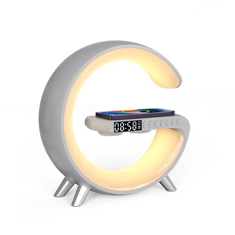 G-Shape Smart LED Lamp — Bluetooth Speaker & Wireless Charger - Image 2