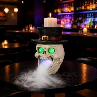 Halloween LED Skull Lamp with Fog Effect